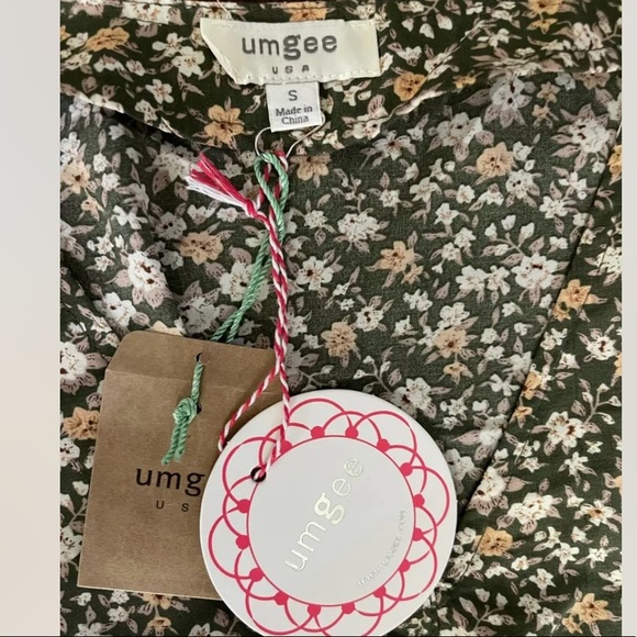 Umgee Ditsy Floral Ruffle Short Dress - Picture 11 of 15